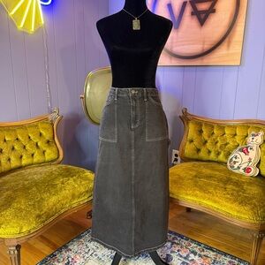 Love, Fire Denim Cargo Maxi Skirt Juniors Size 7